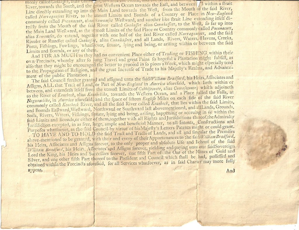 Massachusetts Land Grant, 1792 John Weston Deed, dated Dec… Flickr