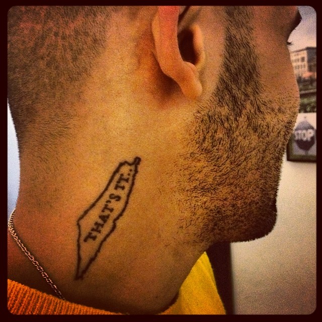 that's it! palestine tattoo art mohammad alQaq Flickr