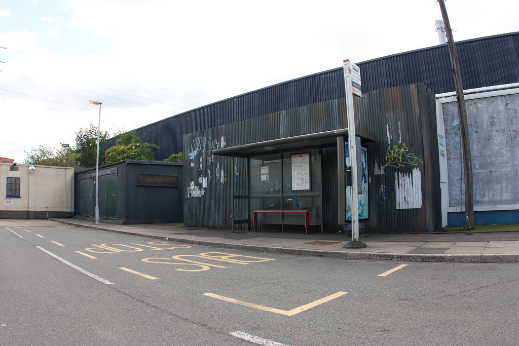 Street film set bus stop Wimbledon Studios Flickr