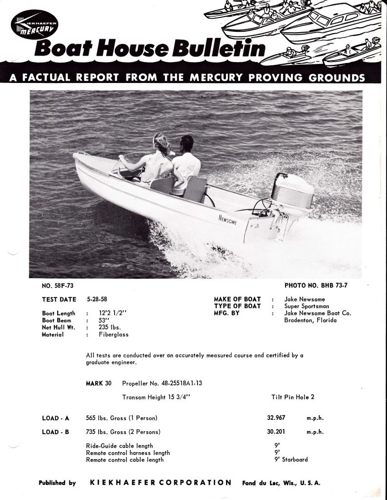 Mercbhb58F73 1958 Mercury Boat House Bulletins X X Flickr