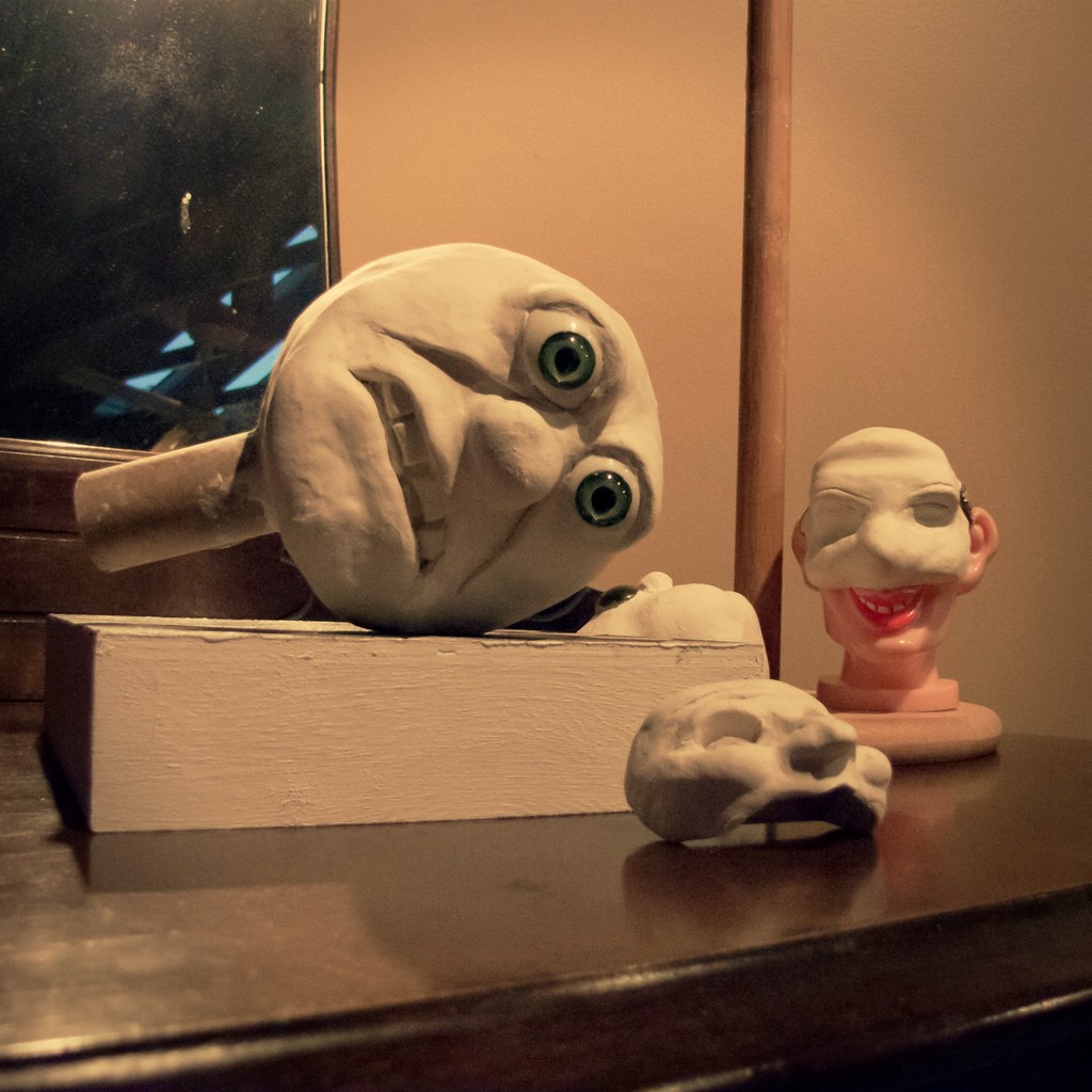 Puppet Heads in Progress Puppet heads sculpted with Creati… Flickr