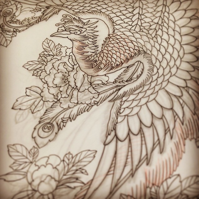 Sketch #Phoenix #Tattoo #Irezumi #Design #鳳凰 #タトゥー #デザイン | Flickr 640_x_640_jpg