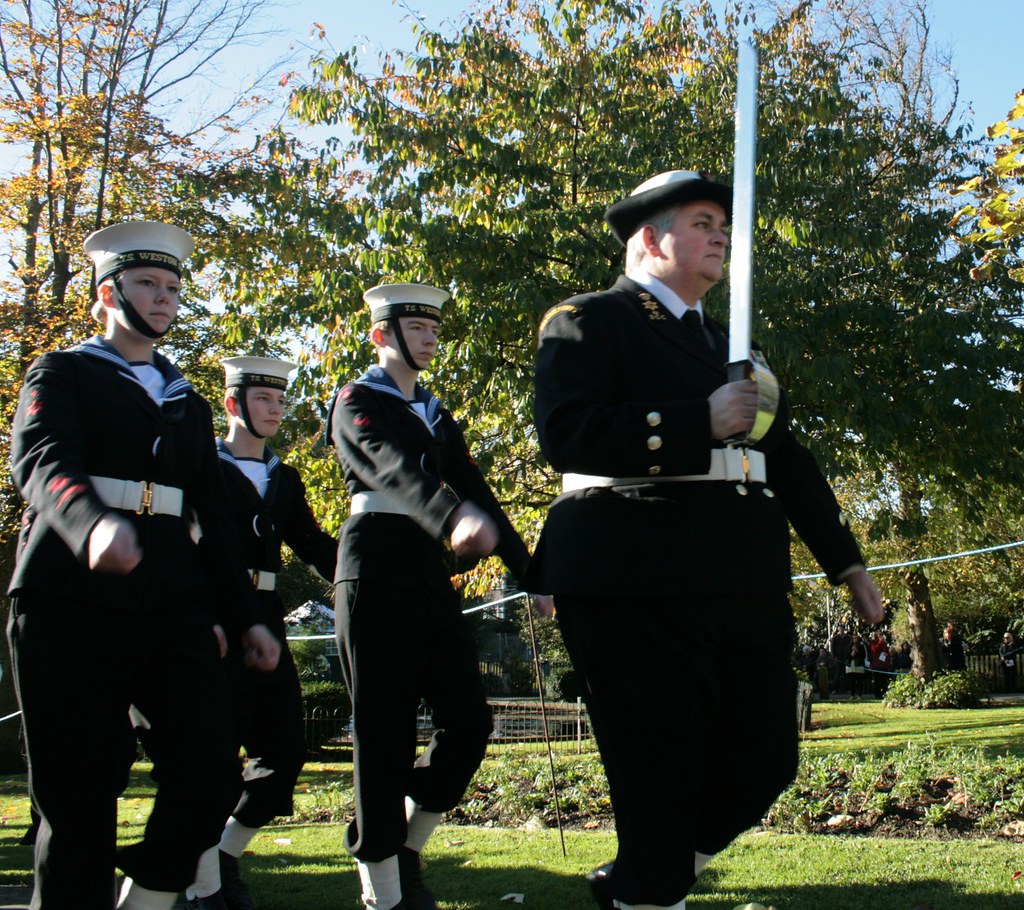 Remembrance Day WestonsuperMare Grove Park Sea Cadets Chris