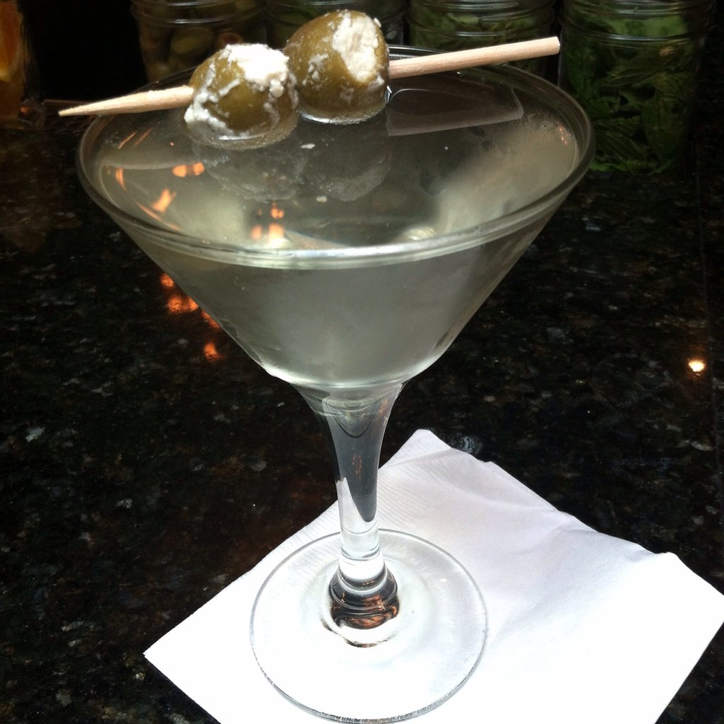Blue Cheese Stuffed Olive Vodka Martini The Brixton Flickr