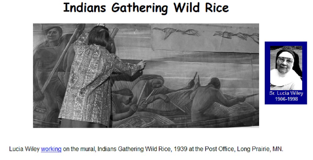 Post Office WPA project Lucia Wiley 1939 2 Historic Long Prairie, MN