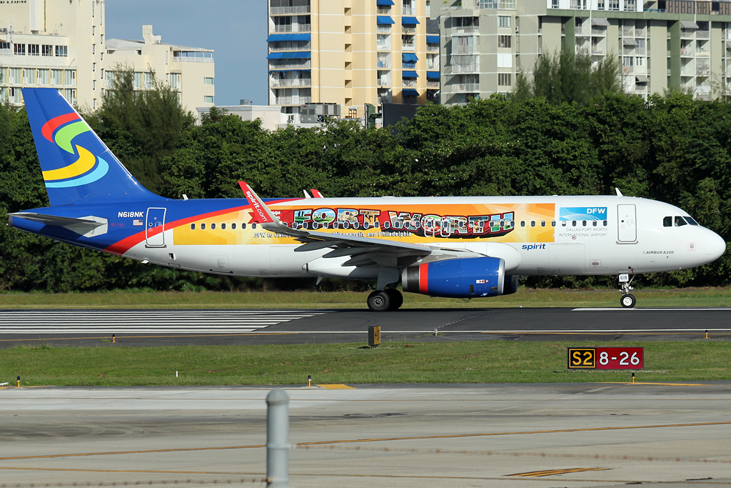 Spirit Airlines / Airbus A320232 / N618NK at SJU Angel