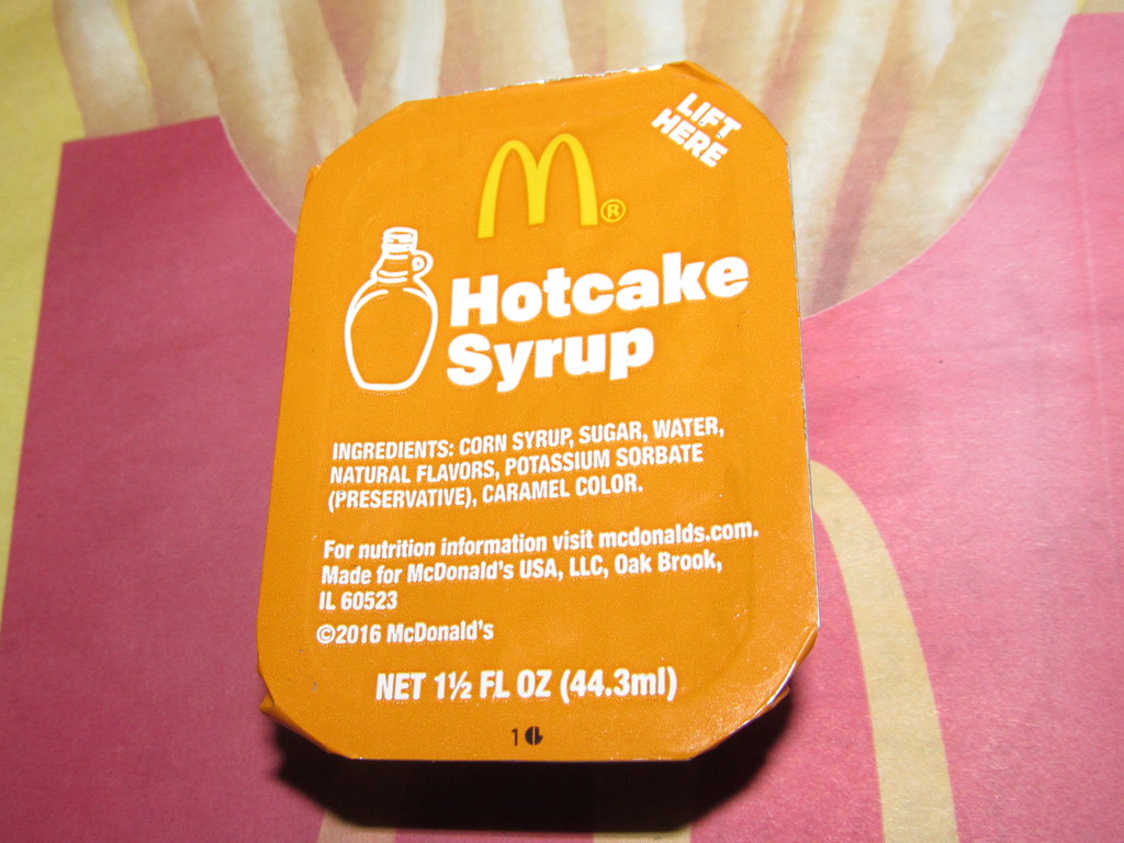 McDonald's Hotcake Syrup Comes with the 3 stack of pancake… Flickr