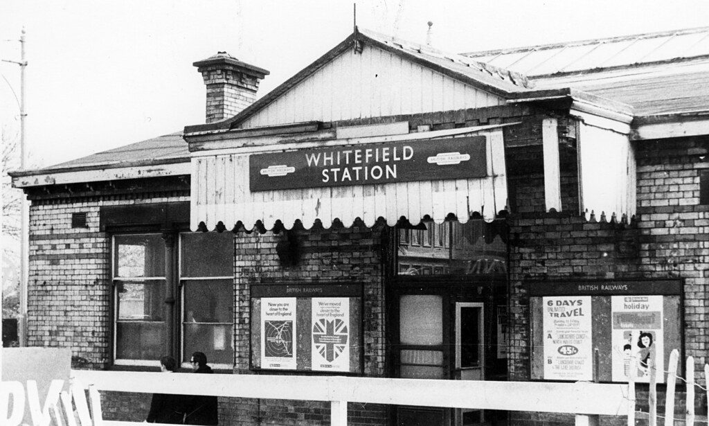 Whitefield railway station, circa 1967 Paul Williams Flickr