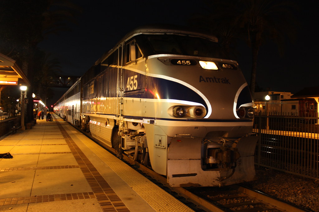 AMTK 455 (EMD F59PHI) in Fullerton, CA Amtrak F59PHI 455… Flickr