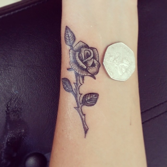 tiny little rose flower tattoo tattoodesign tatts … Flickr