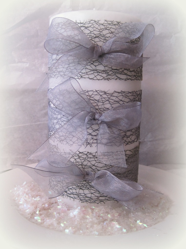 Ribbon Wrapped Candle Designs By Dawn Rene Dawn Carlyle Flickr