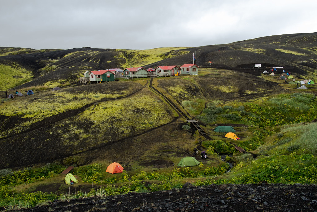 The EmstrurBotnar hut and campsite, along the Laugavegur… Flickr