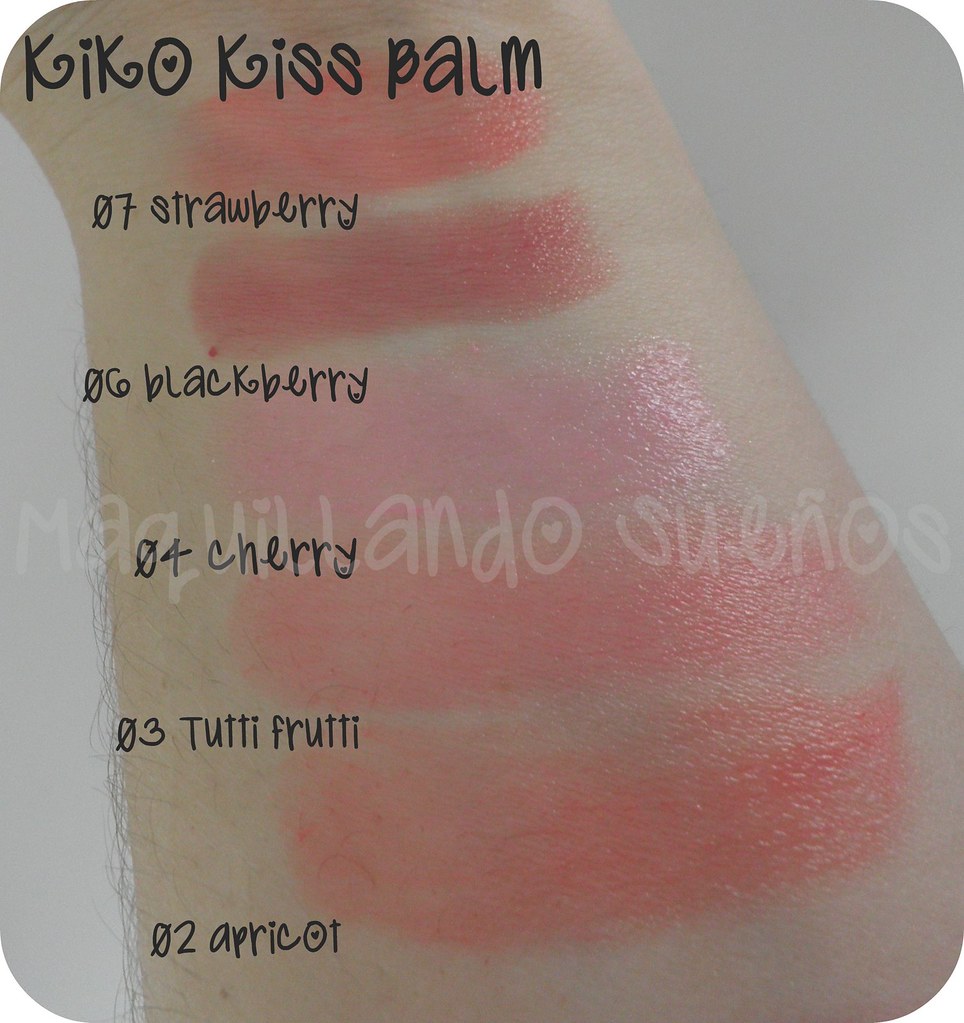 kiko kiss lip balm strawberry blackberry cherry tutti frut… Flickr