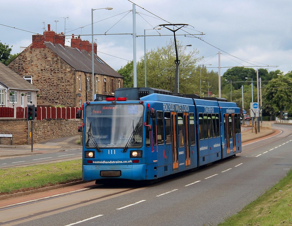 Sheffield Tram 111, Ridgeway Road, Sheffield, 12th. June 2… Flickr
