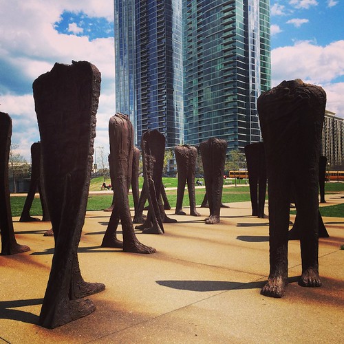 Agora Statues at Grant Park in Chicago. fatfish92 Flickr