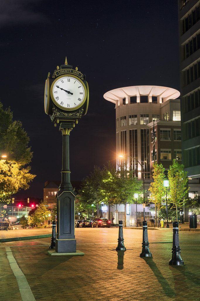 Greenville Main Street Clock Brandon Sewell Flickr