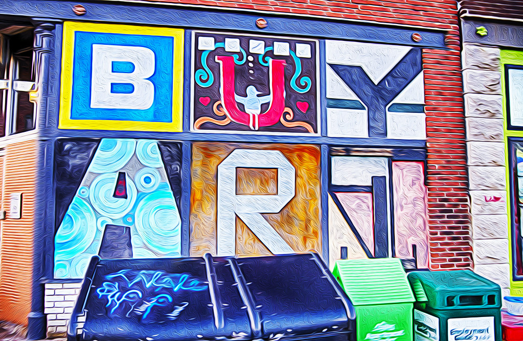 Buy Art A store front I ran past during a the Kansas City … Flickr