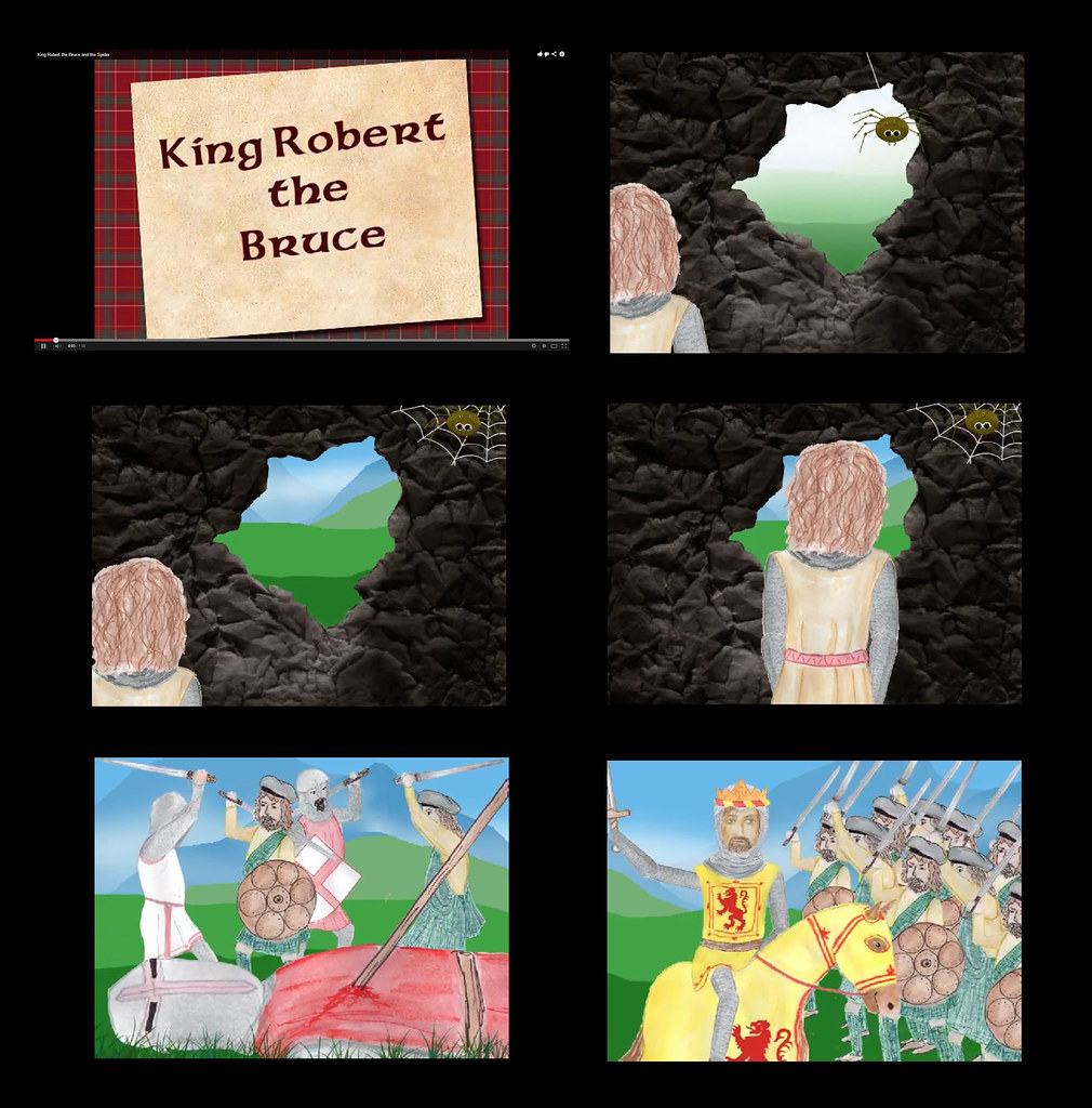 King Robert the Bruce and the Spider (animation) A few sti… Flickr