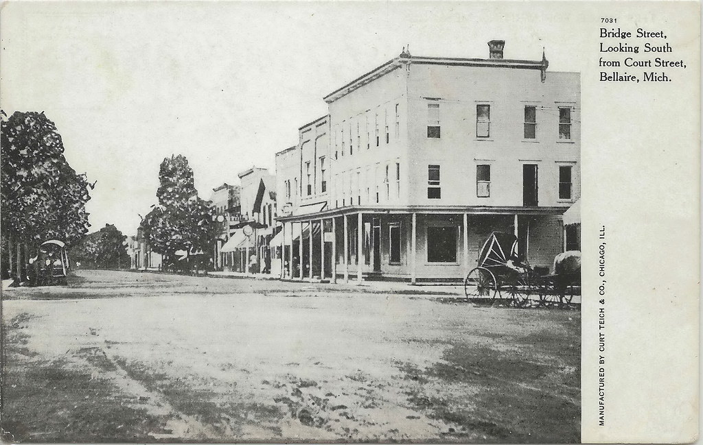 NW Bellaire MI Circa 1910 VERY NICE Downtown Village View … Flickr