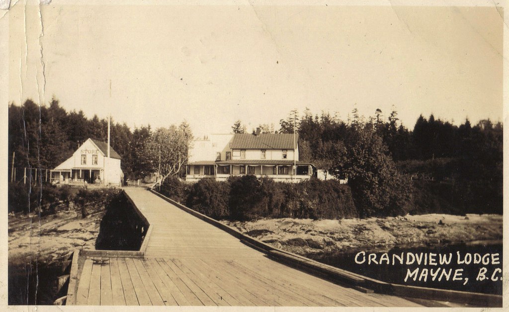 Postcard Grandview Lodge, Mayne, Mayne Island, BC, c.1930… Flickr