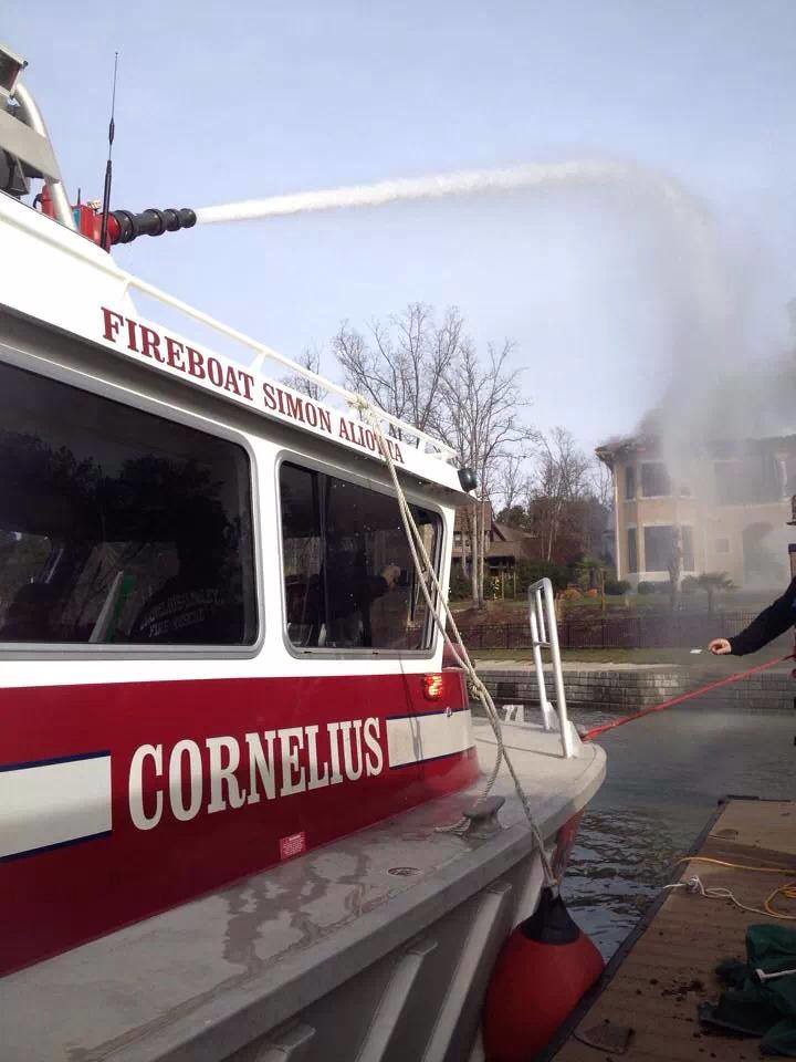 Cornelius NC FD fights a mansion fire on Lake Norman Flickr
