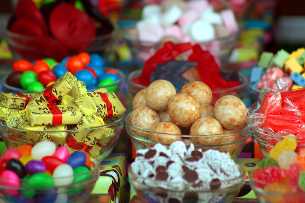 Candy in the window of The Holland Peanut Store Andrew Snyder Flickr