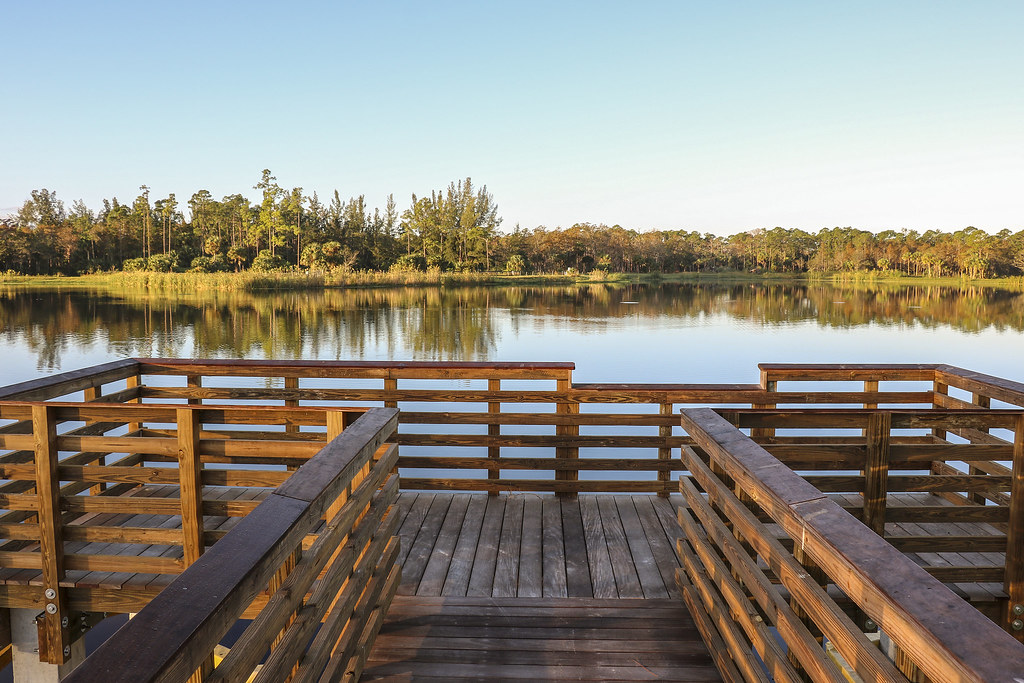 Cypress Creek South Natural Area A fishing pier provides a… Flickr