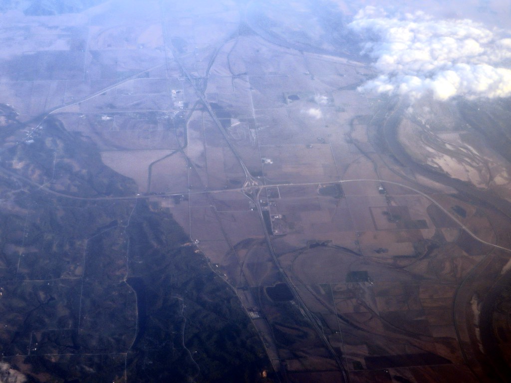 Junction of Interstate 29 with U.S. 275 and U.S. 34, Pacific Junction