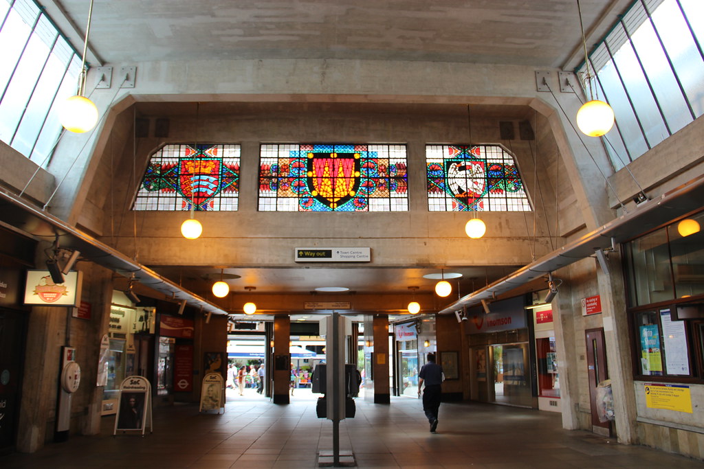 Stained glass at Uxbridge Station I gather the window on t… Flickr