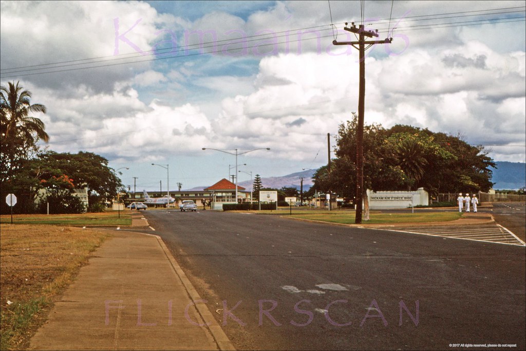 Hickam AFB Main Gate 1961 Entrance to Hickam Air Force Bas… Flickr