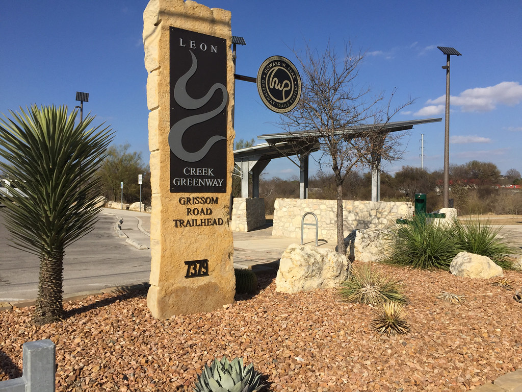 Trailhead marker Bike Trailhead marker on Grissom Rd. Miguel Angel