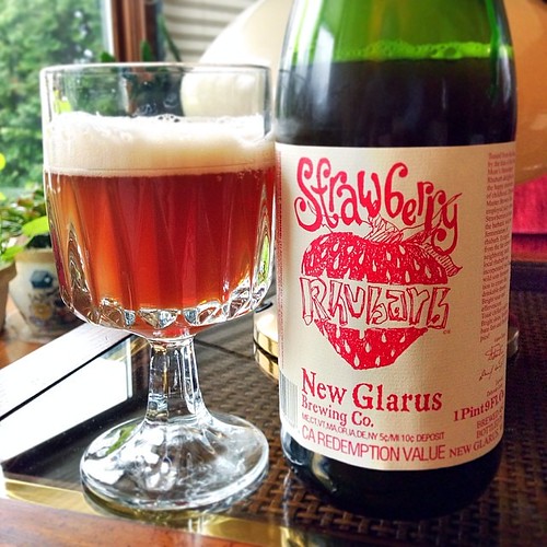 New Glarus strawberry rhubarb. Based on "...the barbaric w… Flickr