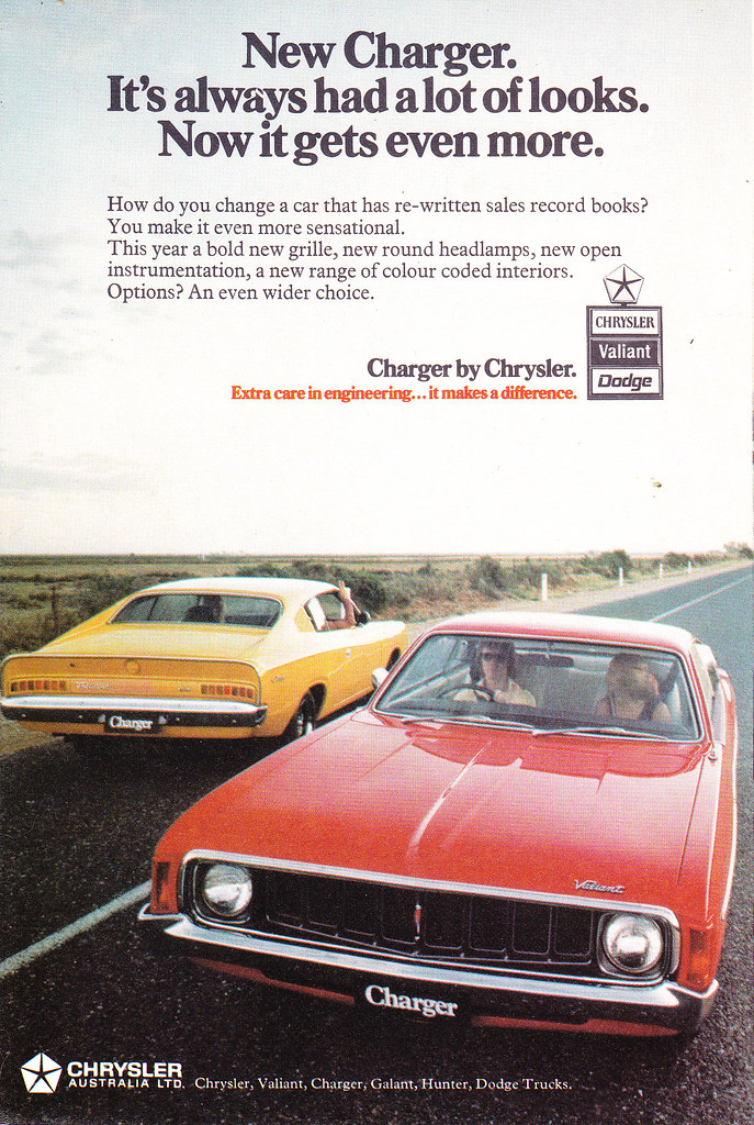 1973 VJ Chrysler Valiant Charger Aussie Original Magazine … Flickr