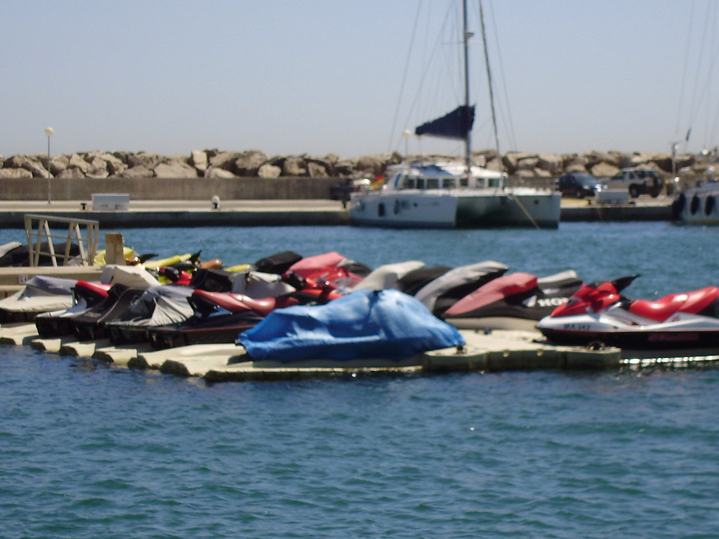 Jet ski parking in sotogrande port Truly a place in the su… Flickr