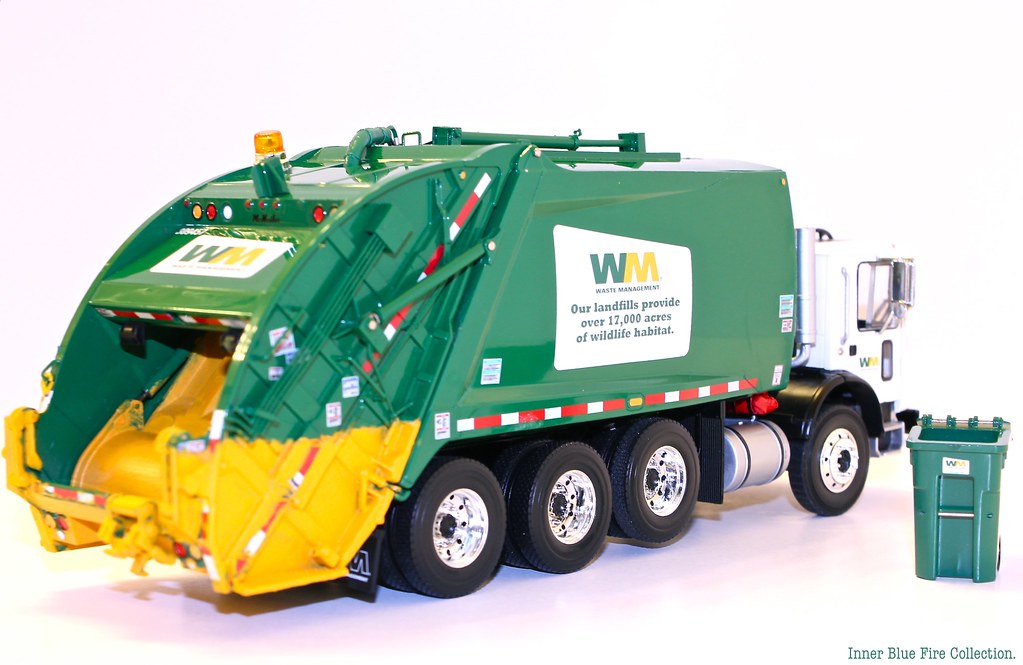 First Gear Waste Management rear load garbage truck. Flickr