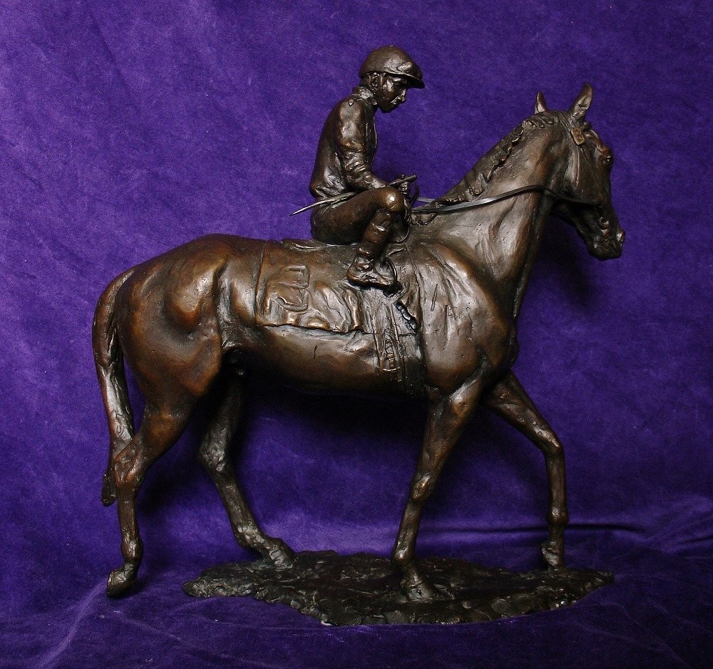 Bronze Racehorse and Jockey by Sara Jo Renzulli Right Flickr