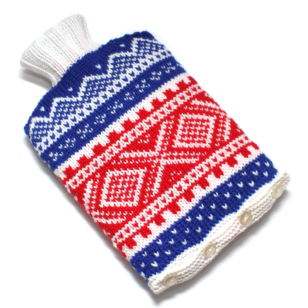 hand knitted hot water bottle cover available to buy in my… Flickr