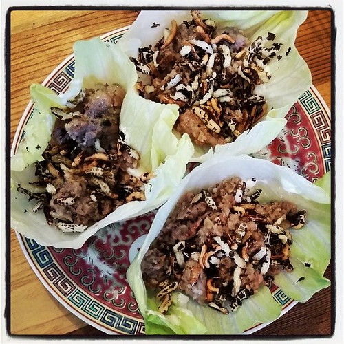 Lettuce wraps with Japanese mayo, dried oyster and ground … Flickr