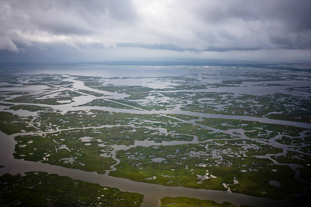 Louisiana Wetlands Aerial photographs of marshland on the … Flickr