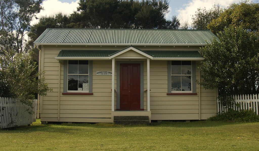 Kaipara Flats Library A little weatherboard libra… Flickr