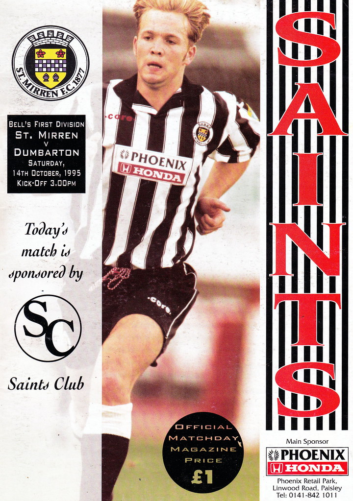 St Mirren vs Dumbarton 1995 Flickr