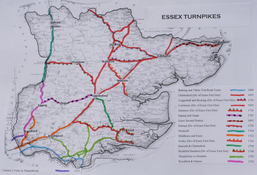 Map of Essex Turnpike Roads This map shows the Essex roads… Flickr