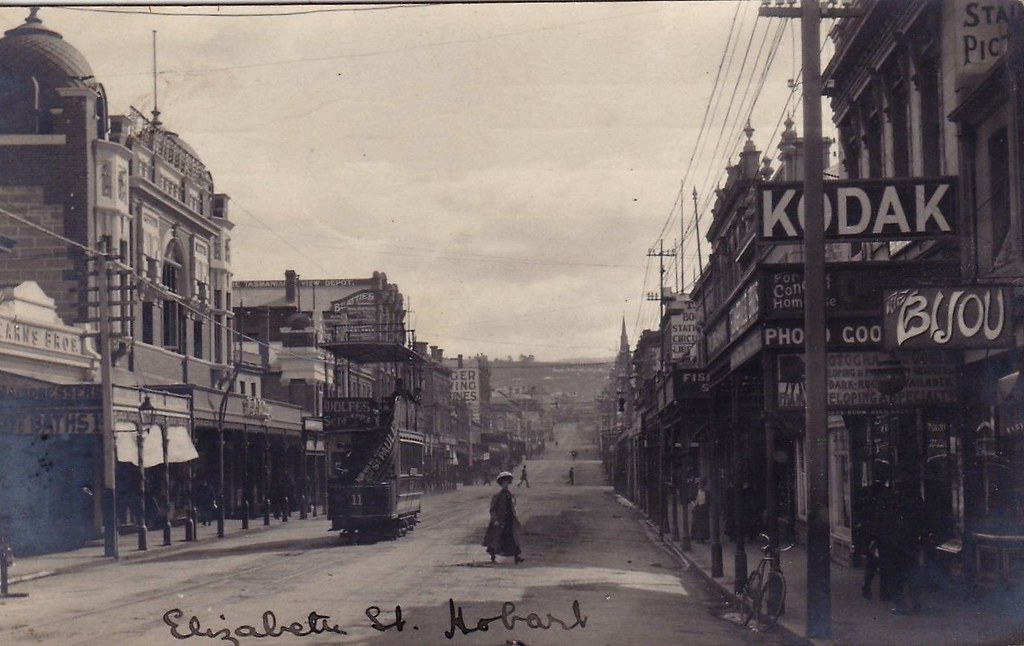 Elizabeth Street, Hobart, Tasmania very early 1900s Flickr