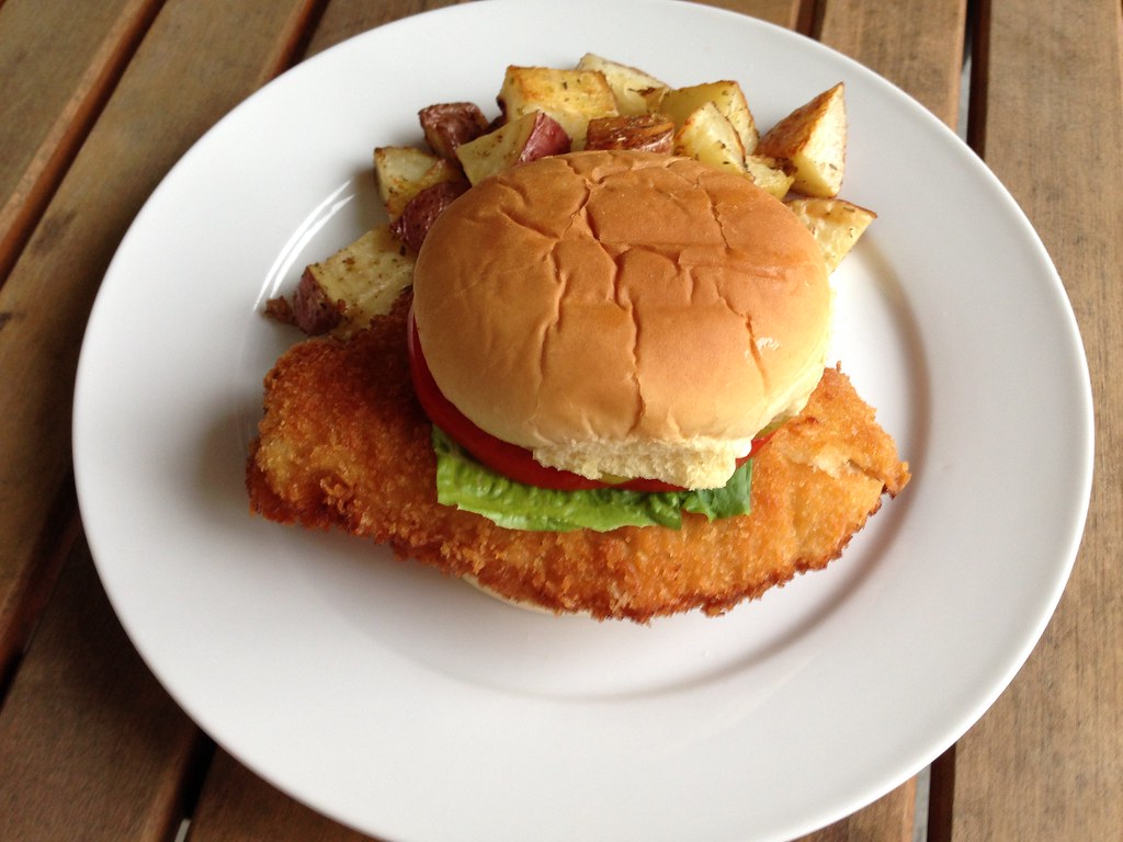 Breaded chicken sandwich The Home Cook Flickr