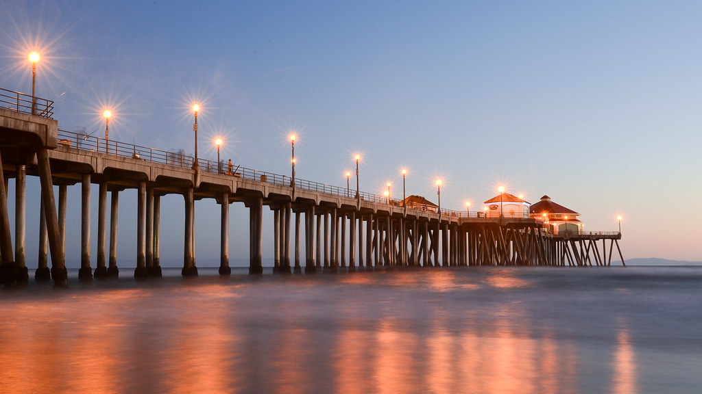 Huntington Beach at Dusk barrykyates Flickr
