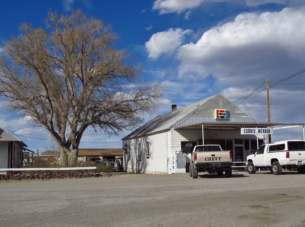 Currie, Nevada Goshute Mercantile, former service station Jasperdo