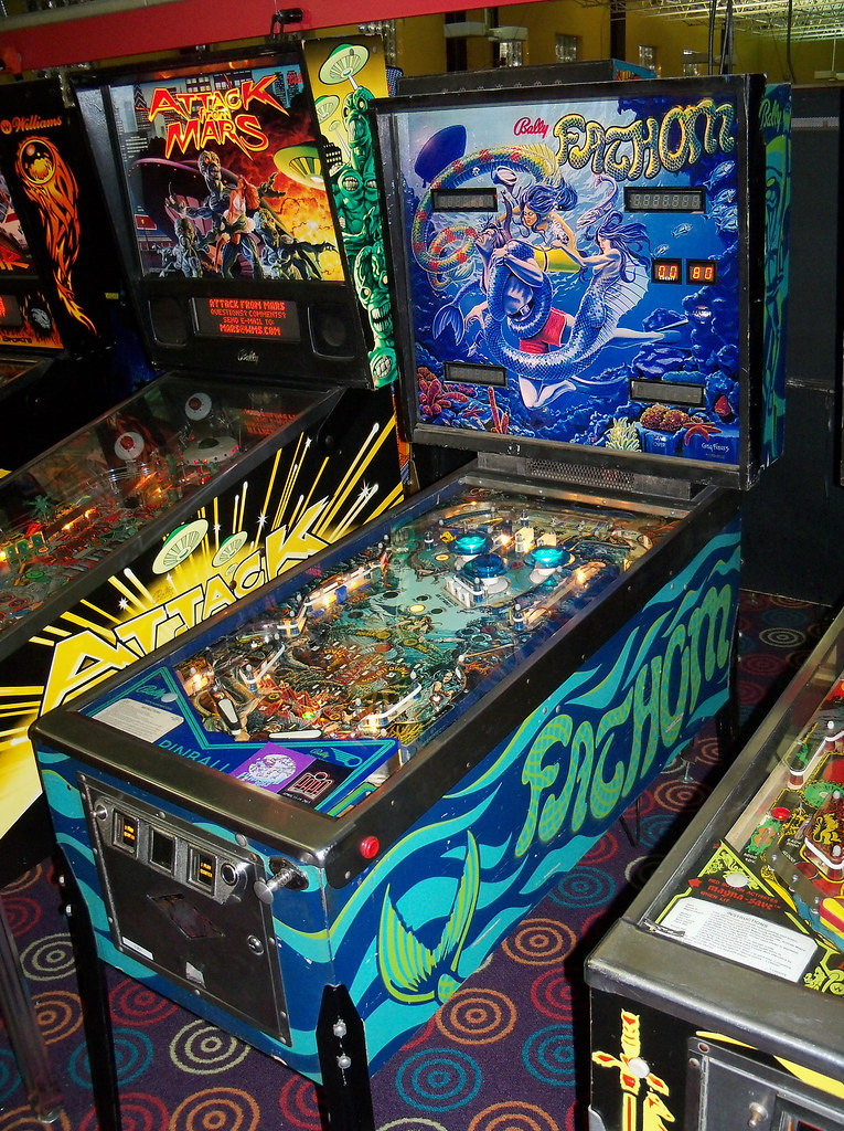 PA Carnegie Fathom Fathom pinball machine at PAPA Headqu… Flickr
