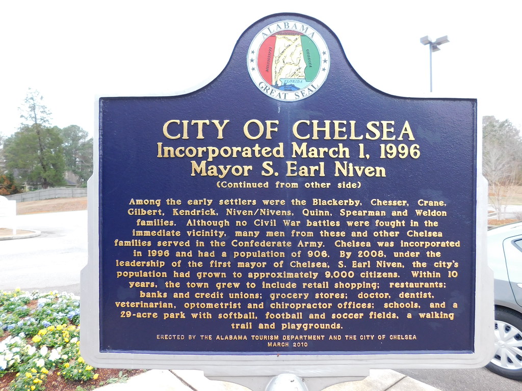 City of Chelsea Historic Marker Chelsea, Alabama Jimmy Emerson, DVM
