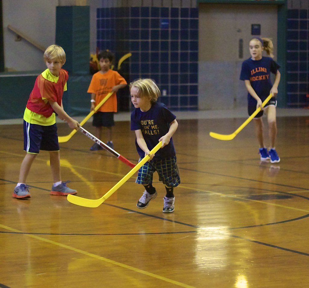 Boy Playing Floor Hockey Taken at the Bellaire Recreation … Flickr