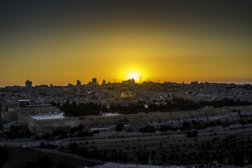 Jerusalem Sunset Sunset over Jerusalem from atop the Mount… Flickr